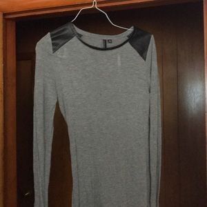 A grey long sleeve